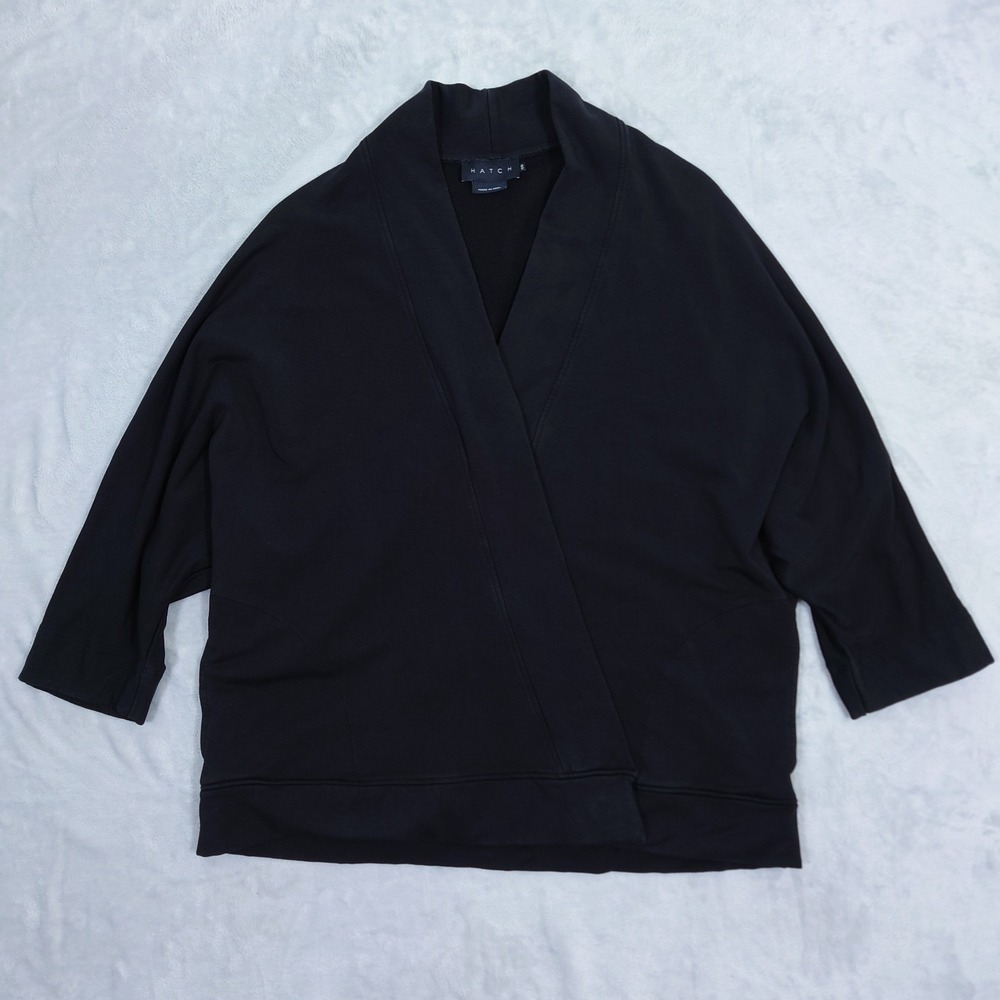 Hatch Maternity The Early Days Nursing Sweatshirt Black Cardigan One Size